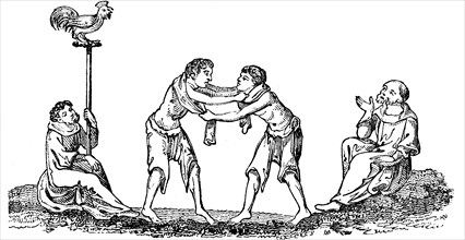 Ancient Wrestling, (1833). Artist: Unknown
