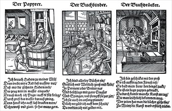 German book manufacture in the 16th century, (1903). Artist: Unknown
