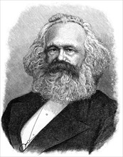 Karl Heinrich Marx, German philosopher, political economist, and revolutionary, (1903). Artist: Unknown
