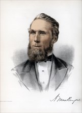 Alexander Mackenzie, second Prime Minister of Canada, c1890.Artist: Cassell, Petter & Galpin