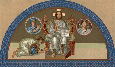 'The Enthroned Christ', (1902). Artist: Unknown