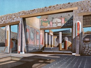 Remains of the house of the banker Lucius Caecilius Iucundus, Pompeii, (1902). Creator: Unknown.