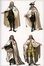 The chief knightly orders of Spain and Portugal, 1791, (1902). Artist: Unknown