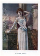 Dame Marie Tempest, English singer and actress, 1901.Artist: Ellis & Walery