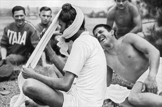 Indian Sikh athlete, Berlin Olympics, 1936. Artist: Unknown