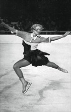 Vera Hrubá, Czech figure skater, Winter Olympic Games, Garmisch-Partenkirchen, Germany, 1936. Artist: Unknown