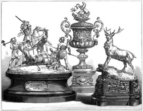 The Ascot prize plate, 1875. Artist: Unknown