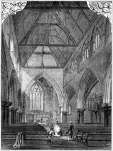 All Saints' Church, Notting Hill, London, 1861. Artist: Unknown