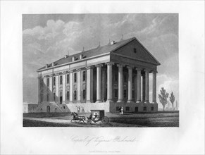 Capitol of Virginia, Richmond, USA, 1855. Artist: Unknown