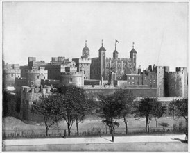 The Tower of London, England, late 19th century.Artist: John L Stoddard