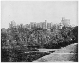 Windsor Castle, England, late 19th century.Artist: John L Stoddard
