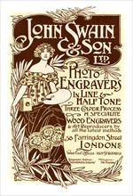 Advertisement for John Swain & Son, printers, 1901.Artist: John Swain & Son