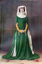Lady's dress, 14th century, (1910). Artist: Unknown