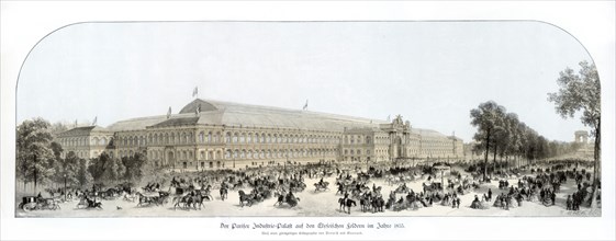 Exterior of the Palace of Industry, Exposition Universelle, Paris (1855), 1900.Artist: Benoist