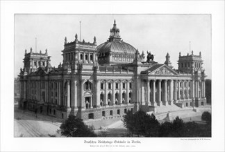 The Reichstag in the late 19th century, 1900. Artist: Unknown