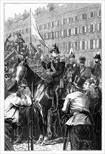 The King of Prussia Addressing the Berliners, 1848, (1900)