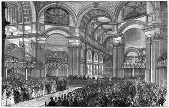 Thanksgiving service in St Paul's Cathedral, London, 1900. Artist: Unknown