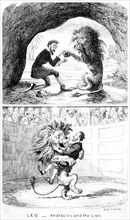 'Leo - Androcles and the Lion', 19th century.Artist: George Cruikshank