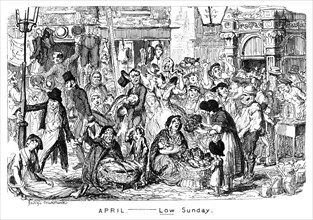 'April - Low Sunday', 19th century.Artist: George Cruikshank