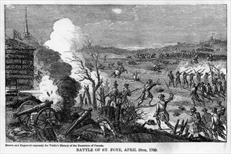 'Battle of St Foye, April 28th 1760', (1877). Artist: Unknown