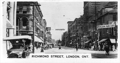 Richmond Street, London, Southwestern Ontario, Canada, c1920s. Artist: Unknown