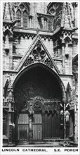 South east porch, Lincoln Cathedral, c1920s. Artist: Unknown