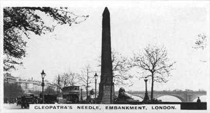 Cleopatra's Needle, Embankment, London, c1920s. Artist: Unknown