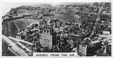 Quebec from the air, Canada, c1920s. Artist: Unknown