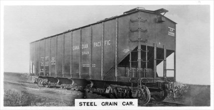 Steel grain car, Canada, c1920s. Artist: Unknown