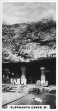 Elephanta Caves, Bombay, India, c1925. Artist: Unknown