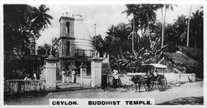 Buddhist Temple, Ceylon, c1925. Artist: Unknown