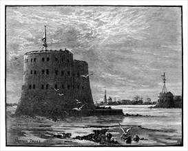 Alexander and the Peter the Great Forts, Cronstadt, Russia, 1887.Artist: Norman Davies