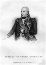 Sir John Thomas Duckworth (1747-1817), British naval officer, 1837.Artist: W Greatbatch