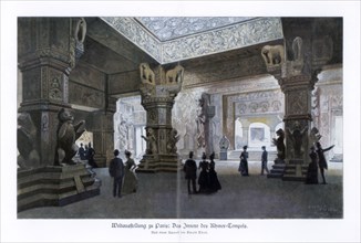 Khmer Temple, Paris World Exposition, 1889, (1900).Artist: Ewald Thiel