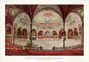 The Great Ballroom in the Palace of Electricity, Paris World Exposition, 1889, (1900).Artist: G Garen