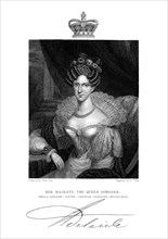 Adelaide of Saxe-Meiningen, Queen Consort of William IV of the United Kingdom, 19th century.Artist: H Cock