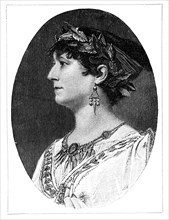 Charlotte Wolter, 19th century Austrian actress, (1900). Artist: Unknown