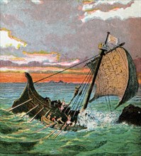 'Wreck Of The White Ship', 1120, (c1850). Artist: Unknown