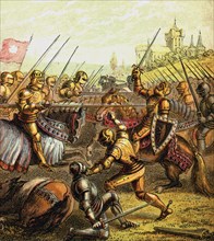'Battle Of Tewkesbury, 1471', (c1850). Artist: Unknown
