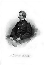 General Nathaniel Prentice Banks, American politician and soldier, 1862-1867.Artist: J Rogers