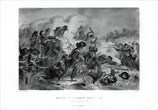 Death of General Lyon, Battle of Wilson's Creek, Missouri, 10 August 1861, (1862-1867).Artist: V Balch