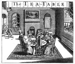 'The Tea-Table', 18th century. Artist: Unknown