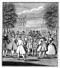 'The Beau Monde in St James's Park', 1750.Artist: LP Boitard