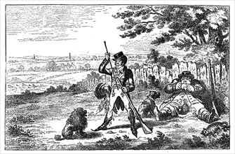 'Cockney Sportsmen Recharging', 1800. Artist: Unknown