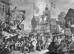 'Southwark Fair', 1733.Artist: William Hogarth