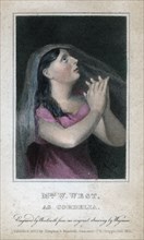 'Mrs W West as Cordelia', 1820.Artist: Woolnoth