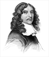 Andrew Marvell, 17th century English metaphysical poet, (c1850). Artist: Unknown