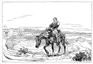 Arrival of Dr Brydon at Jalalabad, 13 January 1842, (1900). Artist: Unknown