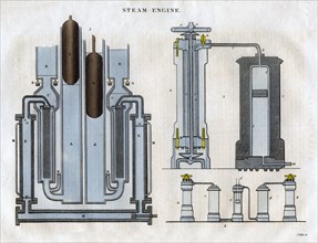 Isambard Kingdom Brunel's steam engine, 1827.Artist: J Pass