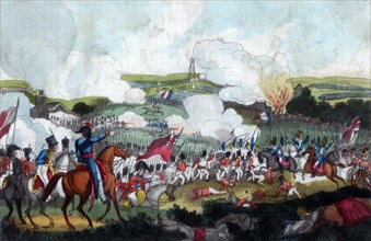 The Battle of Waterloo, 1815 (1816). Artist: Romney